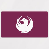 Étiquettes patriotiques avec drapeau de Phoenix Ci (Design 2)