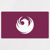 Étiquettes patriotiques avec drapeau de Phoenix Ci (Design 1)