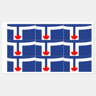 Étiquettes patriotiques avec drapeau de Toronto, C