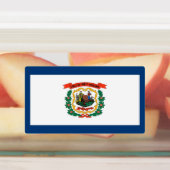 Étiquettes patriotiques avec drapeau de Virginie-O (Apposé)