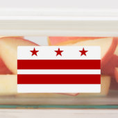 Étiquettes patriotiques avec drapeau de Washington (Apposé)