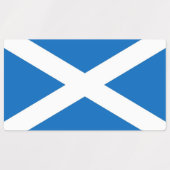 Étiquettes patriotiques avec drapeau d'Ecosse (Design 1)