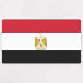 Étiquettes patriotiques avec drapeau d'Egypte (Design 2)