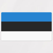 Étiquettes patriotiques avec drapeau d'Estonie (Design 1)