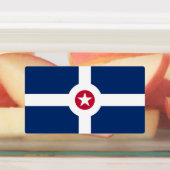 Étiquettes patriotiques avec drapeau d'Indianapoli (Apposé)