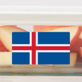 Étiquettes patriotiques avec drapeau d'Islande (Apposé)