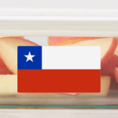 Étiquettes patriotiques avec drapeau du Chili (Apposé)