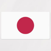 Étiquettes patriotiques avec drapeau du Japon (Design 1)