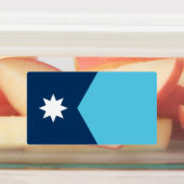 Étiquettes patriotiques avec drapeau du Minnesota (Apposé)