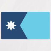 Étiquettes patriotiques avec drapeau du Minnesota (Design 2)