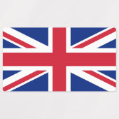 Étiquettes patriotiques avec drapeau du Royaume-Un (Design 2)