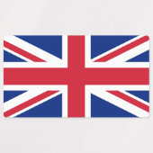 Étiquettes patriotiques avec drapeau du Royaume-Un (Design 1)