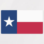 Étiquettes patriotiques avec drapeau du Texas Stat (Design 2)