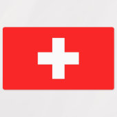 Étiquettes patriotiques avec drapeau suisse (Design 2)