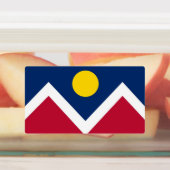 Étiquettes patriotiques avec le drapeau de Denver  (Apposé)