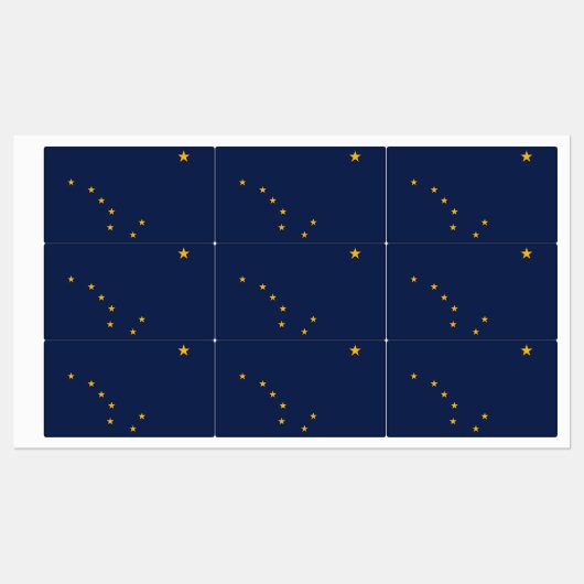 Étiquettes patriotiques avec le drapeau de l'Etat  (Feuille)