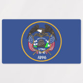 Étiquettes patriotiques avec le drapeau de l'Etat  (Design 2)