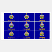 Étiquettes patriotiques avec le drapeau de l'Etat  (Feuille)