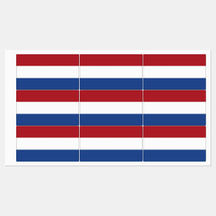 Étiquettes patriotiques avec le drapeau de Pays-Ba