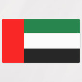 Étiquettes patriotiques avec le drapeau des EAU (Design 1)