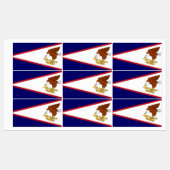 Étiquettes patriotiques avec le drapeau des Samoa (Feuille)