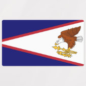 Étiquettes patriotiques avec le drapeau des Samoa (Design 2)