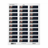 Étiquettes patriotiques de retour (Feuille entière)