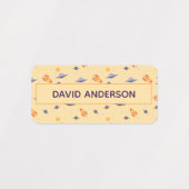 Étiquettes Pattern space ufo pale color (Design 2)