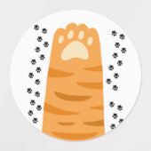 Étiquettes pattes de chat (Design 1)