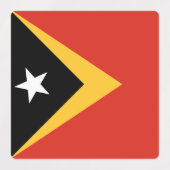 Étiquettes Pavillon du Timor oriental (Design 2)