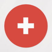 Étiquettes pavillon suisse (Design 2)