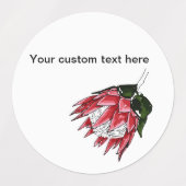 Étiquettes Peint King Protea imperméable (Design 2)