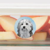 Étiquettes Peinture Lowchen - Cute Original Chien Art (Apposé)