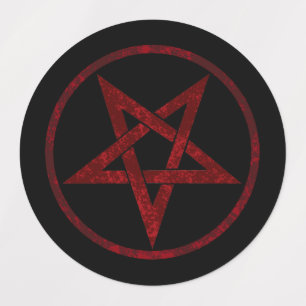 Étiquettes Pentagram Red Devil