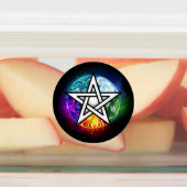 Étiquettes pentagramme du Wiccan (Apposé)