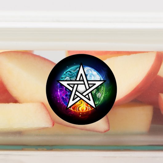 Étiquettes pentagramme du Wiccan (Apposé)