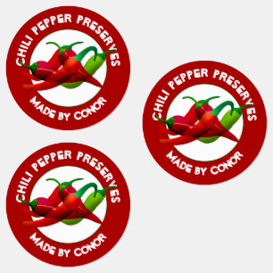 Étiquettes Pepper Preserve