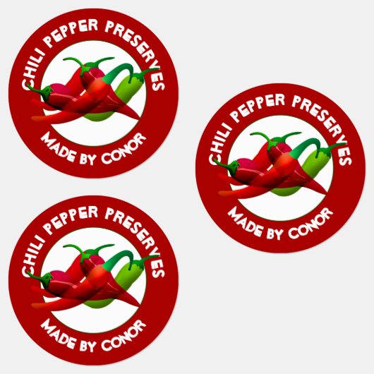 Étiquettes Pepper Preserve (Groupe)