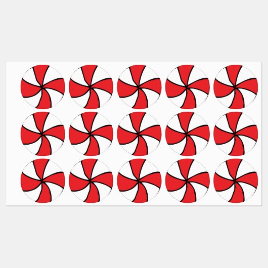 Étiquettes Peppermenthe mignonne Candy Clipart Peppermenthe C (Feuille)