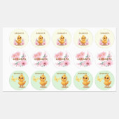 Étiquettes Personalized Chick Waterproof Labels  (Feuille)