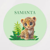 Étiquettes Personalized Leopard Waterproof Labels (Design 1)