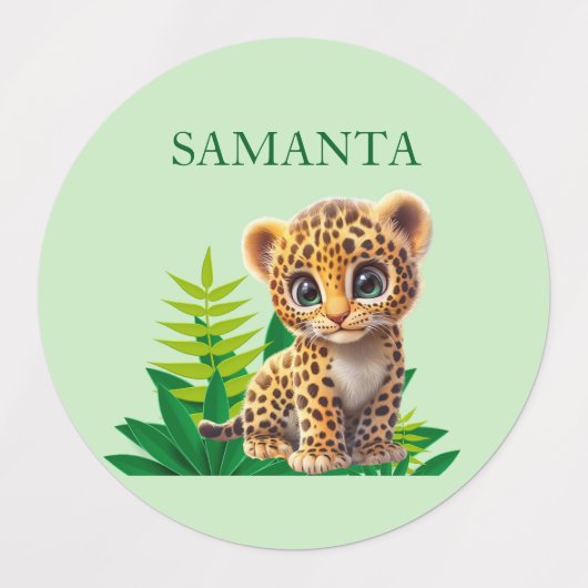 Étiquettes Personalized Leopard Waterproof Labels  (Design 1)