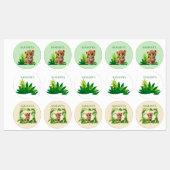 Étiquettes Personalized Leopard Waterproof Labels  (Feuille)