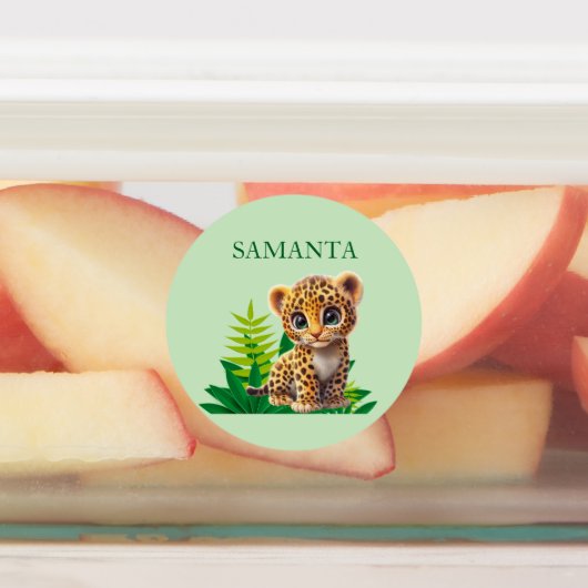 Étiquettes Personalized Leopard Waterproof Labels (Apposé)