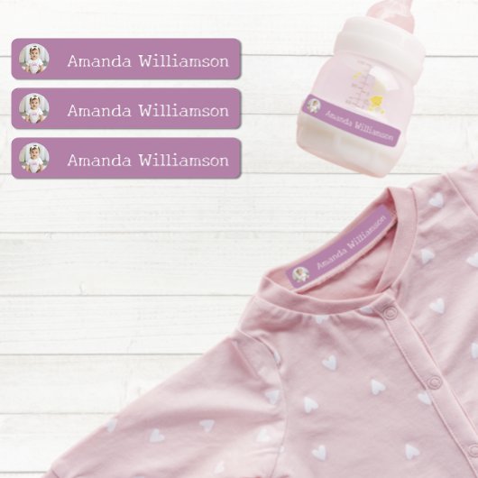 Étiquettes Personalized Photo Daycare Name