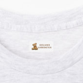 Étiquettes Personalized Watercolor Teddy Bear (Apposé)