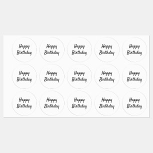 Étiquettes personnalisé ajoutez votre texte joyeux anniversai