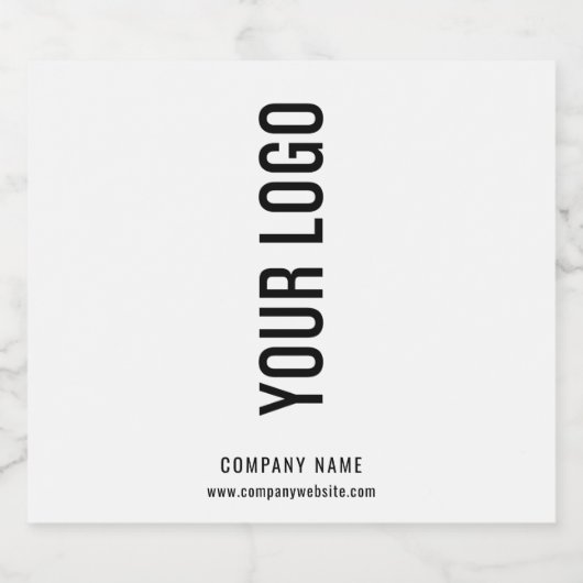 Étiquettes personnalisées blanches pour bouteilles (Étiquettes simples)