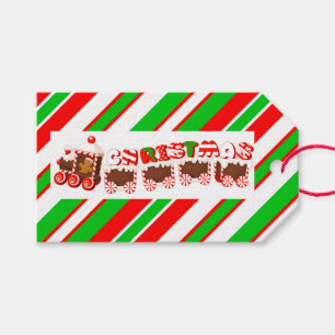 Étiquettes personnalisées de cadeau de Noël/tra