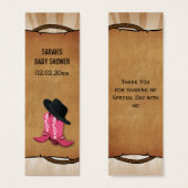 étiquettes personnalisées occidentales de cadeau (Devant & derrière)